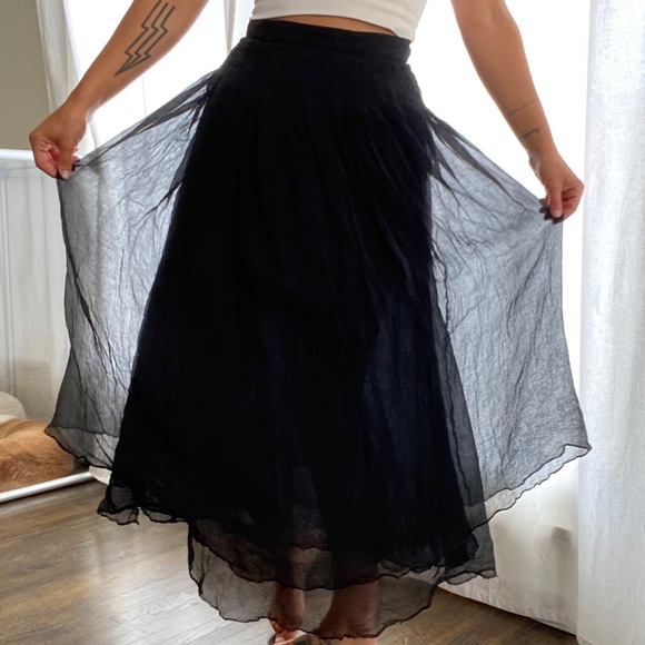 Valentino Flowy Maxi Skirt - Picture 3 of 8